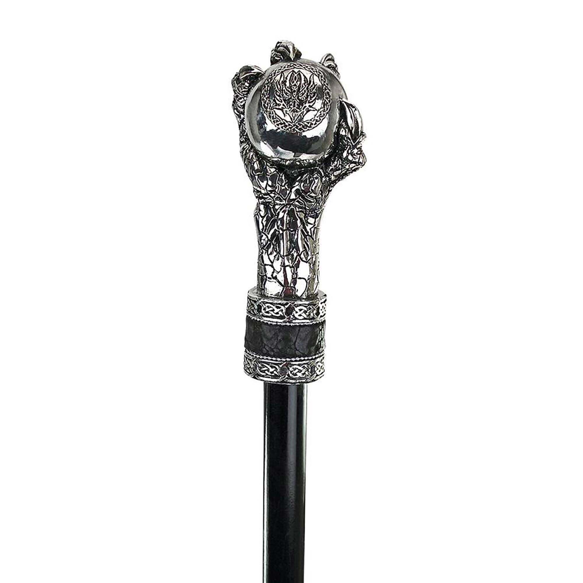 Design Toscano Dragonsthorne Collection 38.5" Dragons Grasp Gothic Walking Stick